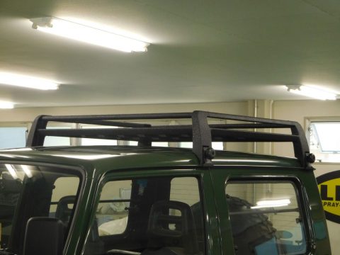 　ジムニーJA11 ルーフラック　LINE-Xベッドライナー塗装